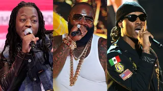 Reese’s Perfect Combo Award (Best Collabo, Duo or Group): Ace Hood, Rick Ross &amp; Future — "Bugatti" - Rappers and luxury cars. It’s a timeless combination that helped make this video one of the most watched in 2013. Add to it an action-packed storyline of Ace escaping the grasp of killers and you get Hollywood and hip hop all in one — the perfect combo.  (Photos from left: John Ricard / BET, Theo Wargo/Getty Images for BET's Rip The Runway, Rick Diamond/Getty Images for BET).