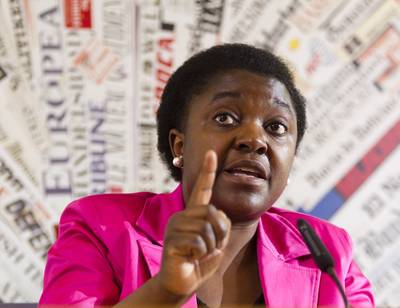 Italian Politician Compares First Black Minister to Orangutan - In yet another racial slur hurled at Italy’s first-ever Black cabinet minister, Cecile Kyenge was likened to an orangutan by Italian senator Roberto Calderoli. While Kyenge has accepted Calderoli’s apology, his remarks have been met with calls to step down. — Patrice Peck and LaToya Bowlah (Photo: AP Photo/Domenico Stinellis)