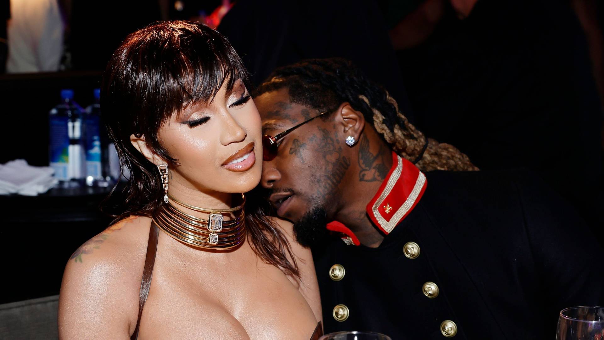 Cardi B and Offset attend the Pre-GRAMMY Gala & GRAMMY Salute to Industry Icons Honoring Julie Greenwald and Craig Kallman on February 04, 2023 in Los Angeles, California. 