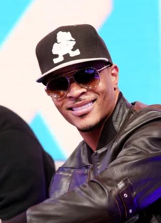 The King - T.I. show his pearly whites on 106. (Photo: Bennett Raglin/BET/Getty Images for BET)