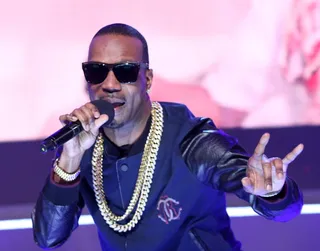 Track Master - &nbsp;Juicy J performs on 106 and gives it his all. &nbsp;(Photo: Bennett Raglin/BET/Getty Images for BET)