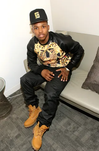 Straight Chill - Wild Out Wednesday winner Reese Rel sits backstage during his visit to 106. (Photo: Bennett Raglin/BET/Getty Images for BET)