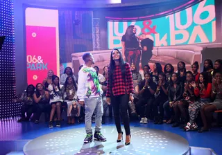 Recap Time! - Hosts Bow Wow and Angela Simmons recap some fun moments from Angela's time on 106. (Photo: Bennett Raglin/BET/Getty Images for BET)