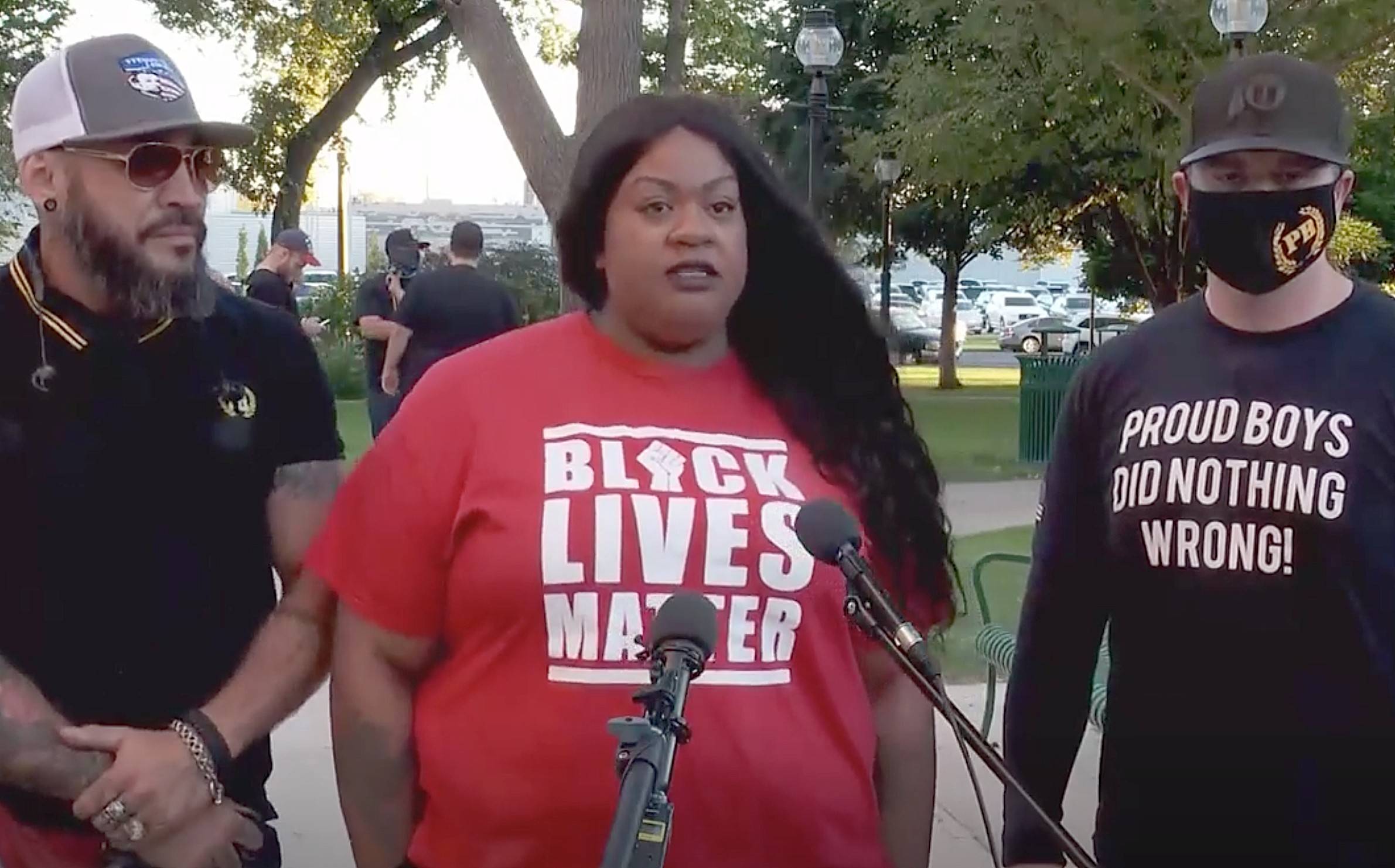 Utah BLM and Proud Boys Leaders Give Joint Press Announcement