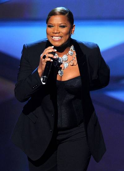 &quot;Hello It's Me&quot; - Always spreading U.N.I.T.Y. and empowerment, Queen Latifah looked to the soulful trio for the base of her uplifting 1993 Black Reign track ?Black Hand Side.? The Queen set it off with the&nbsp;Isleys? ?Hello It?s Me.?(Photo: Kevin Winter/Getty Images)