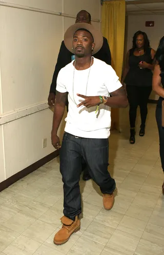 Ray J Is Going Places - Even when on the move,&nbsp;Ray J finds time to pose.   (Photo: Bennett Raglin/BET/Getty Images for BET)