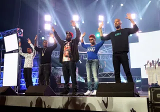 Finding Common Ground - In a touching moment, Common brought out the parents of Michael Brown on stage for a moment of unity. It was a symbolic moment between Michael Brown Sr., Lesley McSpadden, Common, Vince Staples and Jay Electronica that reminded the audience to remain conscious and thoughtful of the current political atmosphere.(Photo: Johnny Nunez/BET/Getty Images for BET)