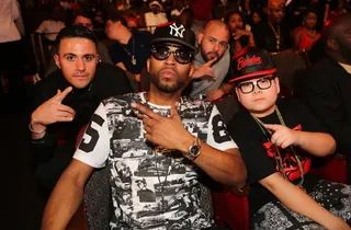 Profilin'  - Dre Films, Drumma Boy, John J and DJ Baby Chino stay smooth.   (Photo: Johnny Nunez/BET/Getty Images for BET)