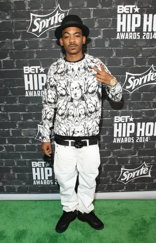 TeeFlii Comes Through  - Artist TeeFlii keeps it casual on the green carpet. (Photo: Bennett Raglin/BET/Getty Images for BET)&nbsp;