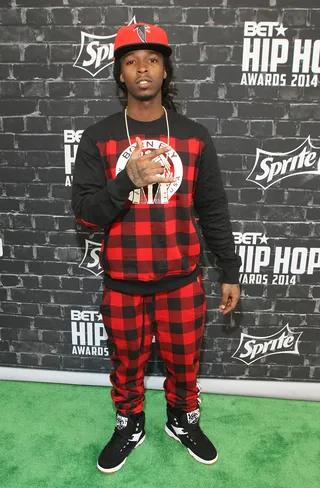 YT Triz Adds Hip Hop Flair to Plaid  - Rapper YT Triz gives plaid some hip hop pizzazz.   (Photo: Bennett Raglin/BET/Getty Images for BET)&nbsp;