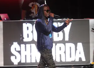 Surprise Appearance at Hip Hop Awards 2014 - He wasn't slated to perform, but when he appeared at the end of the show, no one was complaining. (Photo: Brad Barket/BET/Getty Images)