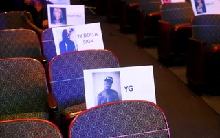 YG | Row 2, Section 3 | Seat 4 - (Photo: Brad Barket/BET/Getty Images)