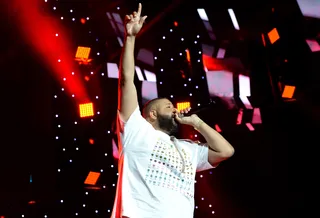 DJ Khaled Winning - DJ Khaled pumped up the crowd with his hit “All I Do Is Win”.  (Photo: Earl Gibson/BET/Getty Images for BET)