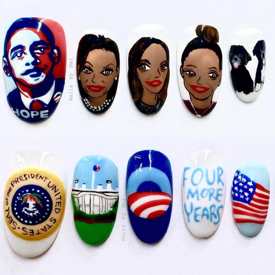 See the Insane Detail of This Obama Family Manicure News BET