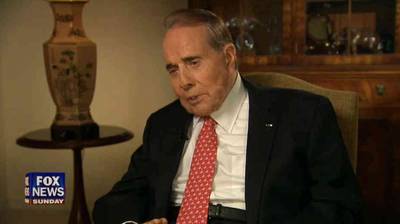 Take a Break - Former senator and Republican leader Bob Dole dissed his party's direction, lamenting that standard bearer Ronald Reagan would not be welcomed by today's GOP. “I think they ought to put a sign on the national committee doors that says ‘closed for repairs’ until New Year’s Day next year and spend that time going over ideas and positive agendas,” Dole said on Fox News Sunday.(Photo: Courtesy FOX News Sunday)