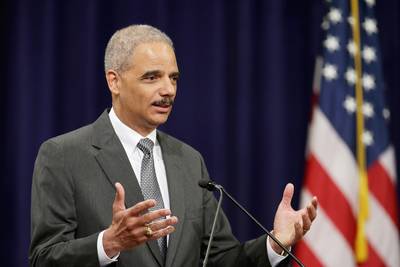 Twin Peaks - Aides say Holder “felt a creeping sense of personal remorse” while reading a Washington Post report on a DOJ investigation of Fox News reporter James Rosen's records and suggestion it might indict Rosen for seeking sensitive information about North Korea. It could be because he signed off on the search warrant to access Rosen's email and telephone records, as well as his parents' phone records increasing the spotlight created by the Associated Press scandal.   (Photo: Chip Somodevilla/Getty Images)