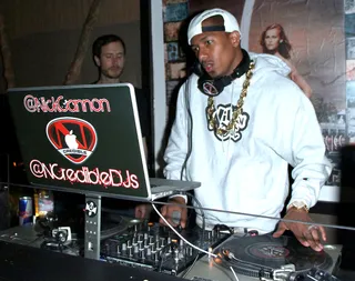 Hey, Mr. DJ - Nick Cannon takes no breaks. The comedian, actor and America's Got Talent host serves as DJ at PresidentialRX's Memorial Day Weekend Salute to Hemp.com at Hyde Sunset in Los Angeles. (Photo Credit: WENN.com)