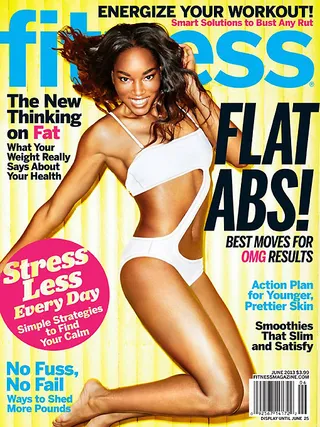 Damaris Lewis on Fitness - Supermodel Damaris Lewis serves workout motivation on the June 2013 cover of Fitness magazine. She struts her athletic body in summer’s sexy swim wear and shares tips on how she keeps her bikini body in tip-top shape.  (Photo: Fitness Magazine, June 2013)