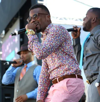 'Pack'ed House - The Rap Pack comes suited and booted to help set things off at the Music Matters Stage at the Fan Fest Outdoor during the 2013 BET Experience. (Photo: Imeh Akpanudosen/Getty Images for BET)