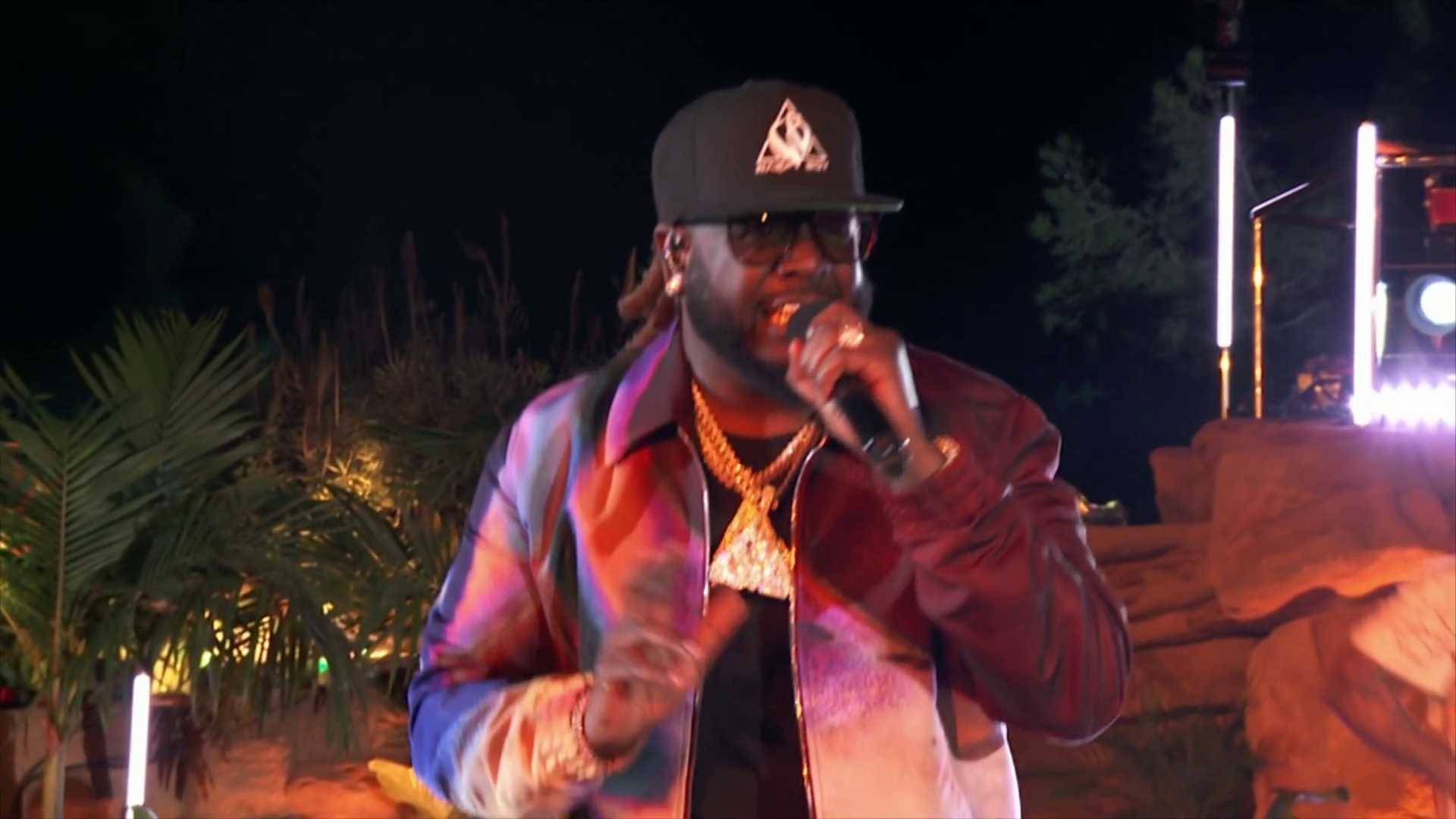 T-Pain performs a Medley at the BET Soul Train Awards 2023.