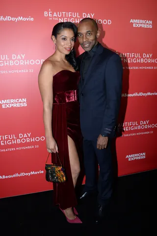 Susan Kelechi Watson and Jaime Lincoln Smith - Susan Kelechi Watson just stepped out with her real-life Randall! The 'This Is Us' actress who is starring in the new Mr. Rogers biopic stepped out for the premiere with her fiancé, Jaime Lincoln Smith. (Photo: Paul Bruinooge/Patrick McMullan via Getty Images)