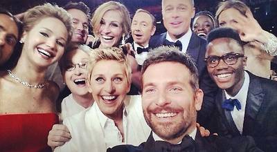 Ellen DeGeneres @theellenshow - &quot;If only Bradley's arm was longer. Best photo ever.#oscars&quot;Possibly the greatest Instagram photo ever was orchestrated by Ellen DeGeneres while hosting the Oscars Sunday night. This pic gives a whole new meaning to the term &quot;usie.&quot;(Photo: The Ellen Show via Instagram)