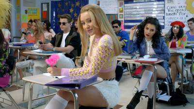 Iggy Azalea, Featuring Charli XCX, 'Fancy' - Iggy Azalea's&nbsp;&quot;Fancy&quot; video borrows from the 1995 movie Clueless, as the blonde MC assumes the role of the lead character, Cher.&nbsp;(Photo: Courtesy of Virgin/EMI Records)