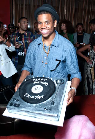Birthday Boy - Tristan Wilds of The Wire and 90210 fame celebrated his 22nd birthday at Stone Rose Lounge at the Sofitel Hotel.(Photo by AdrianSidney/PictureGroup)