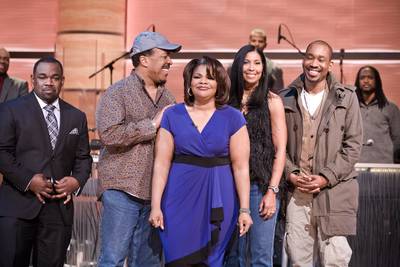 Farewell to Another Great Episode!\r - From left: Rodney Perry, Robert Gossett, Mo'Nique, Cookie Johnson&nbsp;and Anthony David.\r&nbsp;\r(Photo: Darnell Williams/BET)