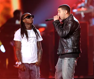Best I Ever Had - With no plans of rapping forever, Lil Wayne saw the future when he signed Drake in 2009. Together the two have murdered countless tracks and the Canadian MC has added to his YMCMB boss's retirement plan after having sold more than six million albums in only five years on the scene.(Photo: Kevin Winter/Getty Images)&nbsp;