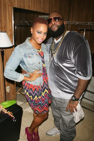 Aston Martin Music August 21, 2010&nbsp; - Rick Ross and Chrisette Michele team up to perform the car-riding anthem of the year, &quot;Aston Martin Music,&quot; together at Summerstage in New York's Central Park. The song, which also features Drake, was one of Ross' biggest hits this year.&nbsp;(Photo: PNP/ WENN.com)