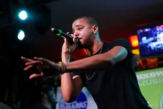 AUSTIN, TX - MARCH 17: J. Cole performs at the BET Music Matters Showcase at Kiss &amp; Fly during the 2011 SXSW Music Festival, March 17, 2011 in Austin, Texas.  - (Photo: Roger Kisby/PictureGroup)