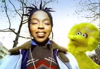 The Fugees - The Fugees came through and partied with Big Bird to teach kids the alphabet and the importance of self contentment with &quot;Just Happy to Be Me.&quot;(Photo: Childrens Television Workshop)