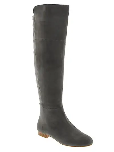 Banana Republic Ciarra Tall Boot&nbsp;&nbsp;($225) - This charcoal gray boot with a more realistic heel is a gorgeous look for those who walk a lot during the day.&nbsp;  (Photo: Banana Republic)