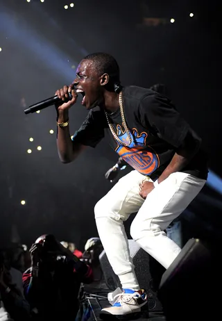 The Hotness - Bobby Shmurda performs on stage at Power 105.1's Powerhouse 2014 concert at Barclays Center in Brooklyn, New York. (Photo: Bryan Bedder/Getty Images for Power 105.1)