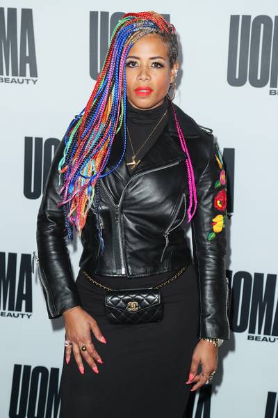 Kelis - These braids bring us to the yard! Kelis stepped out in yet another colorful, protective style and it's to die for! Are you all feeling this springtime, braided look?&nbsp;&nbsp;(Photo: Leon Bennett/WireImage)&nbsp;