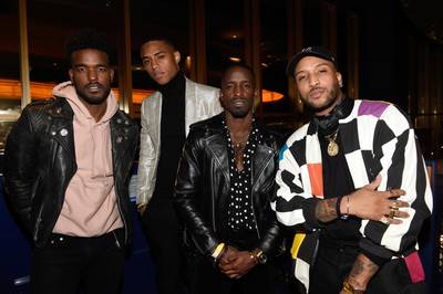 LAS VEGAS, NV - NOVEMBER 06: (L-R) Actors Keith Powers, Elijah Kelley, Woody McClain of BET's 'The New Edition Story', and guest attend the 2016 Soul Train Music Awards After Party on November 6, 2016 in Las Vegas, Nevada. (Photo: David Becker/BET/Getty Images for BET)&nbsp;