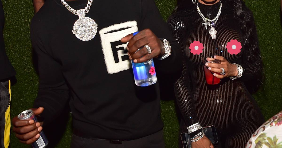 Gucci Mane's Fiancé Wears Risqué See-through Crystal Bodysuit