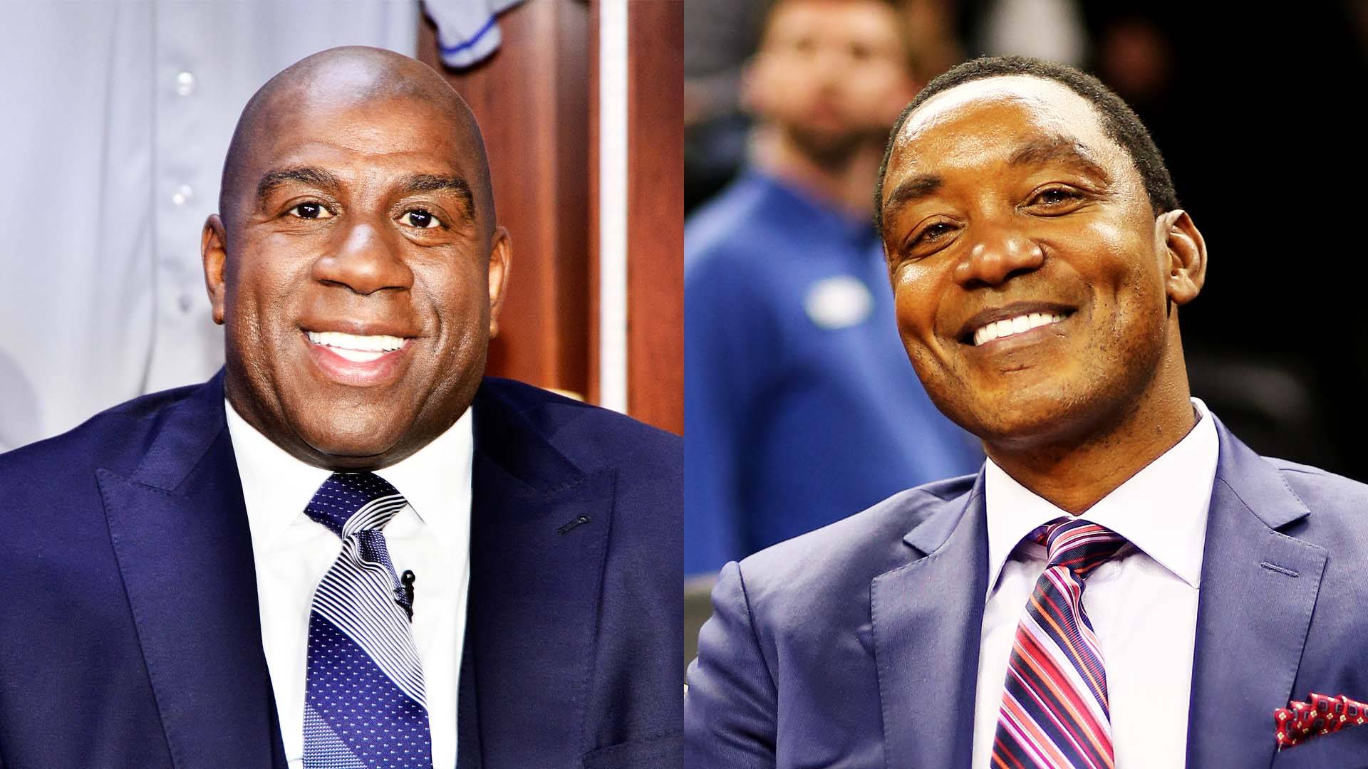 Magic Johnson, Isiah Thomas Reconcile in NBA TV Interview After