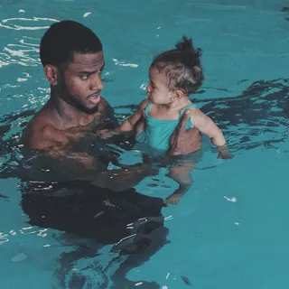 Daddy Day Care - He's a dad first, and it's the cutest thing ever! (Photo: Bryson Tiller via Instagram)