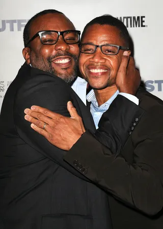 Showing Some Love - Director Lee Daniels and Cuba Gooding Jr. share a big hug outside the 2013 Outfest Legacy Awards at the Orpheum Theatre in Los Angeles. (Photo:&nbsp; Joshua Blanchard/Getty Images)