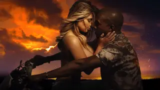 kim kardashian and kanye west music video bound 2