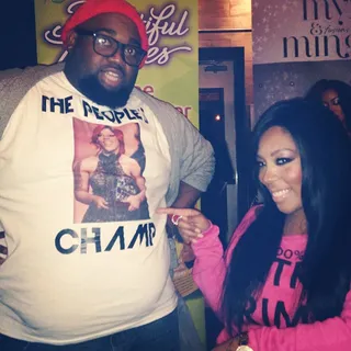 The Champ is Here - One fan created an extra special tribute to K. Michelle and the voluptuous vixen was more than happy to give props where props were due.&nbsp; (Photo: Instagram via Kmichellemusic)