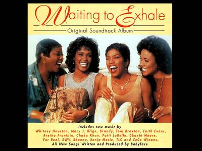 Waiting to Exhale - Featuring strictly female performers, the 1995&nbsp;Waiting to Exhale soundtrack bridged R&amp;B's generational gap with songs from Aretha Franklin, Chaka Khan,&nbsp;Whitney Houston,&nbsp;Mary J. Blige and Brandy,&nbsp;just to name a few. Some of the CD's standouts include Houston's &quot;Exhale (Shoop Shoop),&quot;&nbsp;SWV's &quot;All Night Long,&quot; Mary J.'s &quot;Not Gon Cry&quot; and Brandy's &quot;Sittin' Up in My Room.&quot;(Photo: Arista)