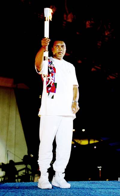 Legendary Torch Bearer&nbsp; - Olympic gold medalist Muhammad Ali opened the 1996 Centennial Olympic Games in Atlanta when he&nbsp;lit the Olympic Flame during the opening ceremony. (Photo: Michael Cooper/Allsport)