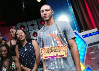 Ready for War - Freestyle Friday competitor Buddy Lo from Buffalo, NY at 106 &amp; Park, July 27, 2012. (Photo: John Ricard / BET)