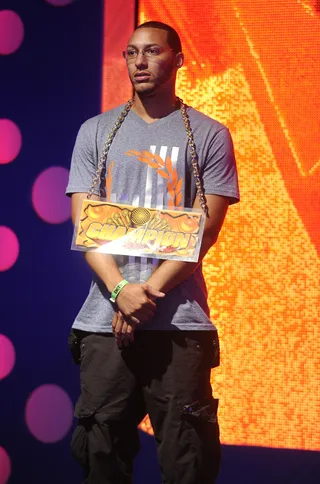 The Champ - Freestyle Friday competitor Buddy Lo at 106 &amp; Park, July 27, 2012. (Photo: John Ricard / BET)