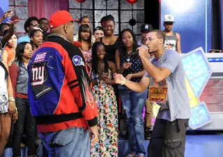 Really Dude? - Freestyle Friday battle: Big Bad Baragon vs Buddy Lo at 106 &amp; Park, July 27, 2012. (Photo: John Ricard / BET)