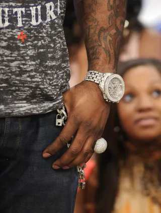 Bling - Busta Rhymes at 106 &amp; Park, July 25, 2012. (Photo: John Ricard / BET)
