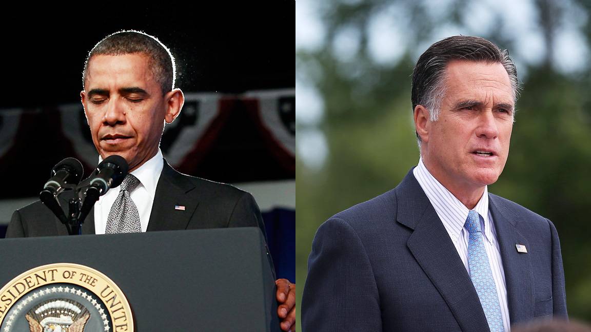 Barack Obama and Mitt Romney Address Colorado Shootings